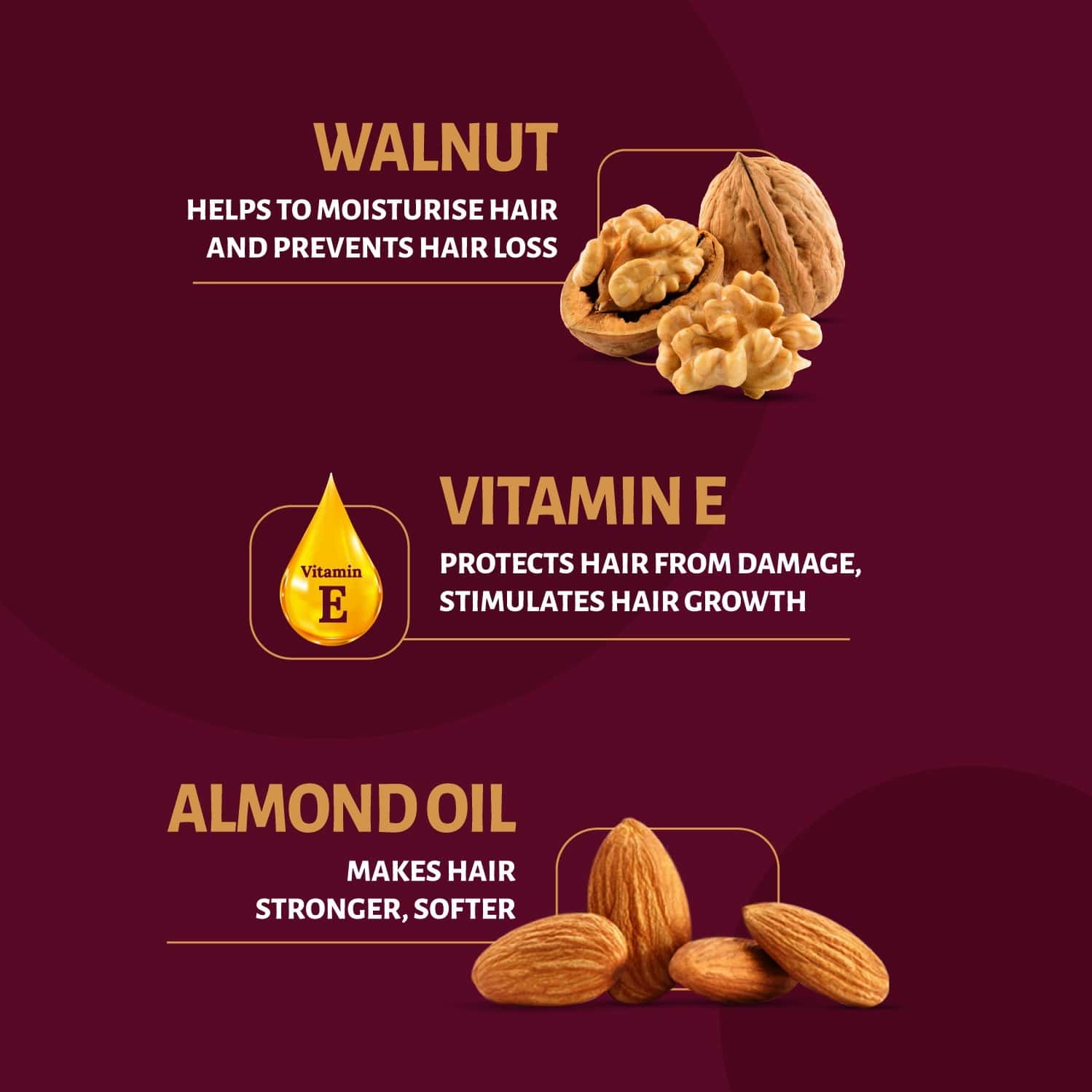 Buy HAIR & CARE WITH WALNUT & ALMOND NONSTICKY HAIR OIL 500 ML Online