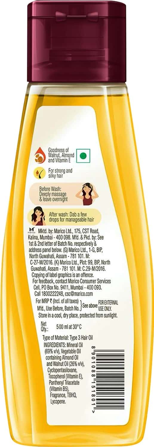 Buy HAIR & CARE WITH WALNUT & ALMOND NONSTICKY HAIR OIL 500 ML Online
