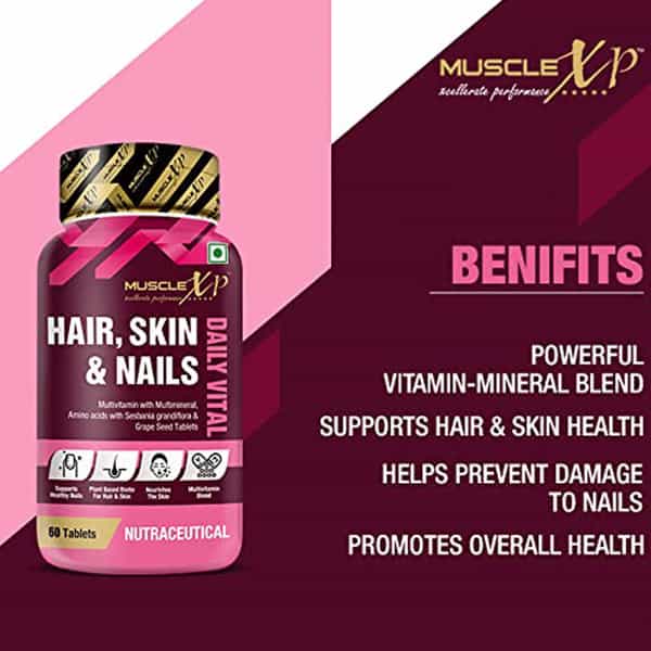 Musclexp Multivitamin Hair Skin And Nails Biotin & Amino Acids - 60 Tablets