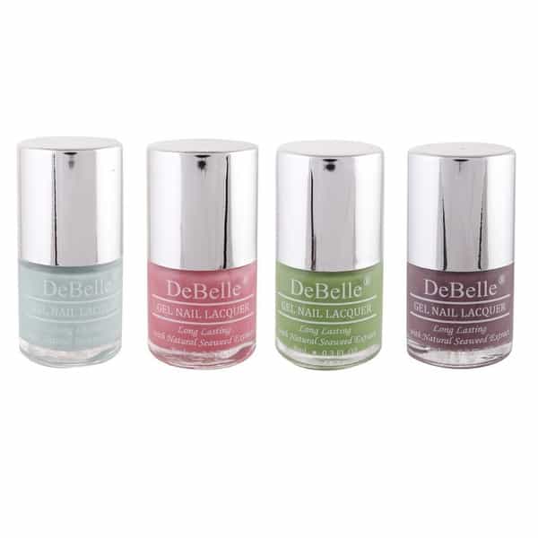 Debelle Gel Nail Polish Gift Set Of 4 Mint Amour 32 Ml (8 Ml Each) Rakhi Gift