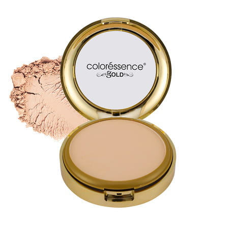 Coloressence Glitterati Compact Powder Gold Range Oil Free Matte Finish | Sand Beige 10gm