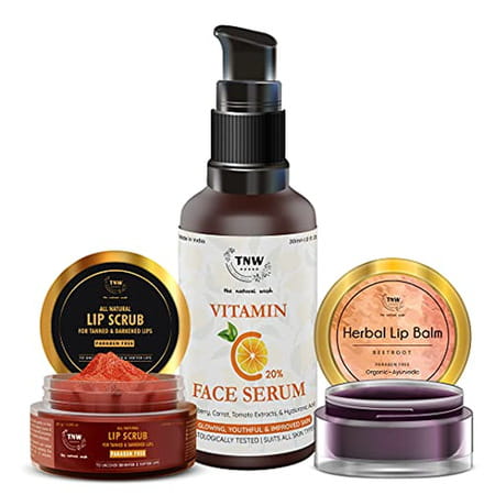 Tnw The Natural Wash Vitamin C Face Serum | Skin Clearing Serum | Lip Balm