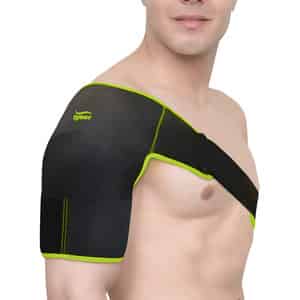 Tynor Shoulder Support Double Lock (neo) | Black & Green | Universal | 1 Unit