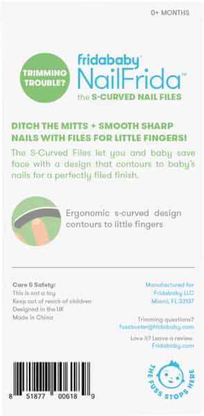 Frida Baby Nailfrida S Curved Nail Files Baby Nail Filing Tool 5 Count