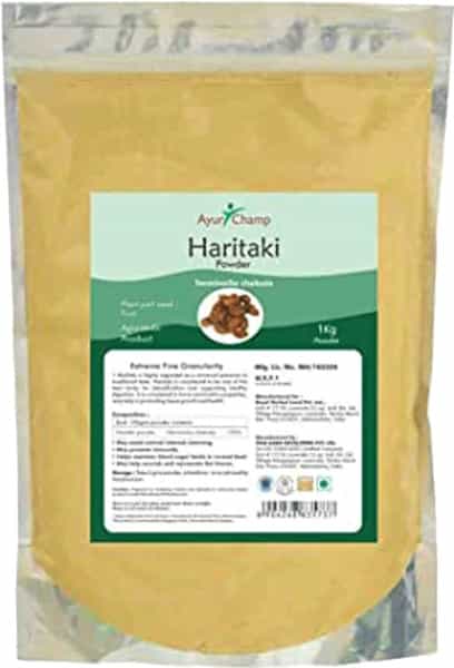 Ayur Champ Haritaki Powder | Haritaki Churna Powder (Terminalia Chebula) - 1 Kg