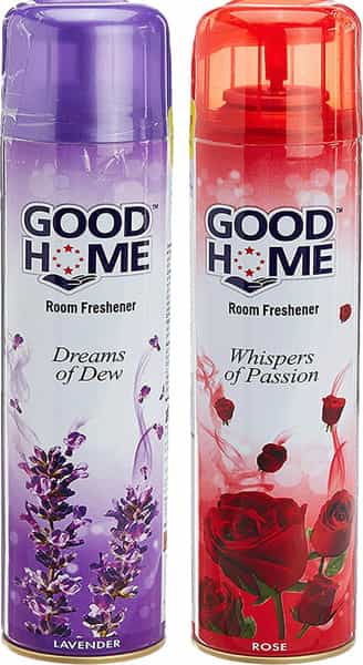 Good Home Lavender And Rose Spray - Room & Air Freshner (2 X 130 Ml)