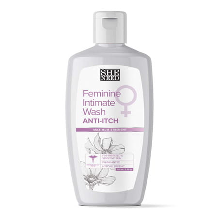 Sheneed Anti-Itch Feminine Intimate Wash - Reduces Redness | Itchiness & Smoothens Skin|100 Ml