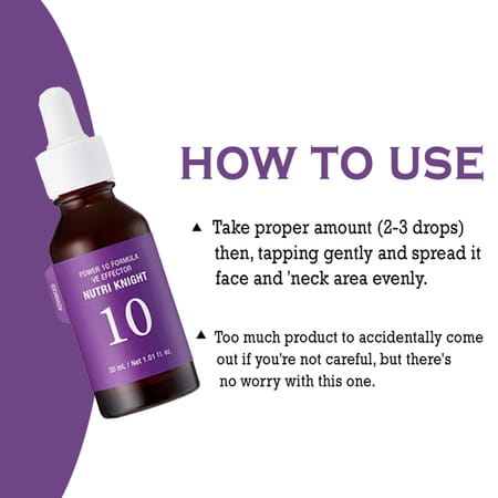 It'S Skin Power 10 Formula Ve Effector - For Skin Brightening - Skin Lightening - Hydration -30ml