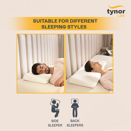 Tynor Elite Anatomic Memory Pillow White Universal 1 Unit