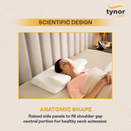 Tynor Elite Anatomic Memory Pillow White Universal 1 Unit