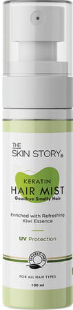 The Skin Story Keratin Hair Mist With Kiwi Extract, Uv Protection For Soft, Smooth, Shiny Hair 100ml