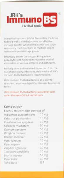 Dr. Jrk's Immuno Bs Herbal Tonic - 200 Ml