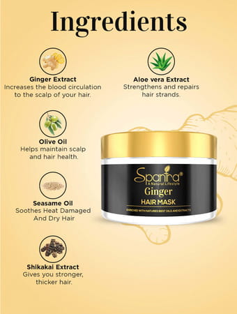 Spantra Ginger Hair Mask 250gm