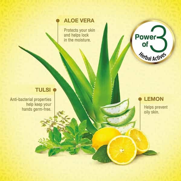 Medimix Ayurvedic Nature Fresh Hand Wash With Lemon Tulsi Aloe Vera Bottle - 190 Ml