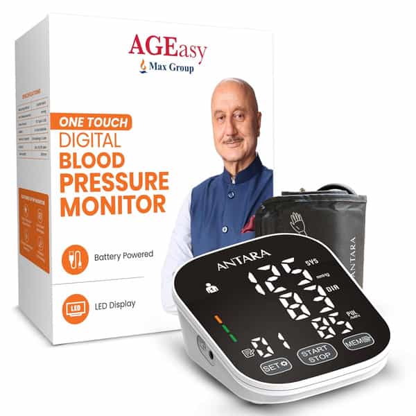 Ageasy (Max Group) Automatic Digital Blood Pressure Machine Battery / Usb Type C | Bp Apparatus