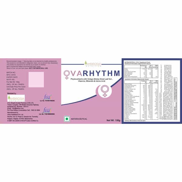 Ambrosia Nutrition Ovarhythm 150G