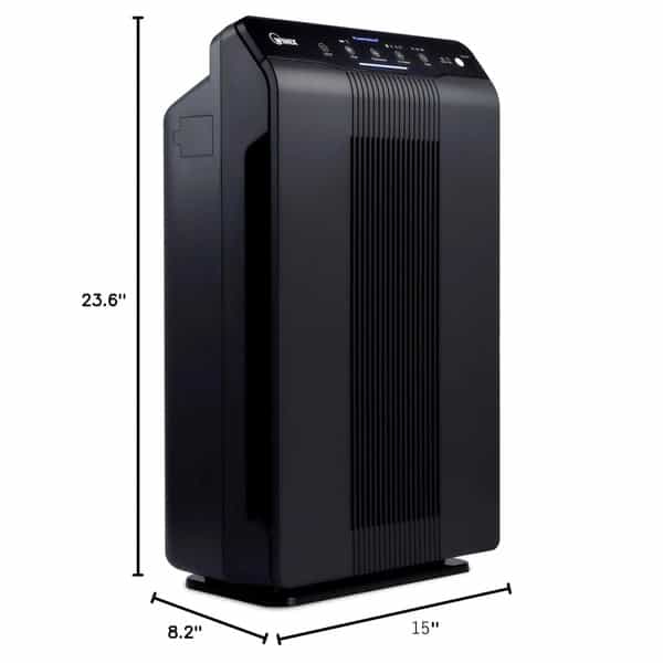 Winix 5500-2 Air Purifier Plasmawave And Odor Reducing Washable Aoc Carbon Filter (Black) 1 No's
