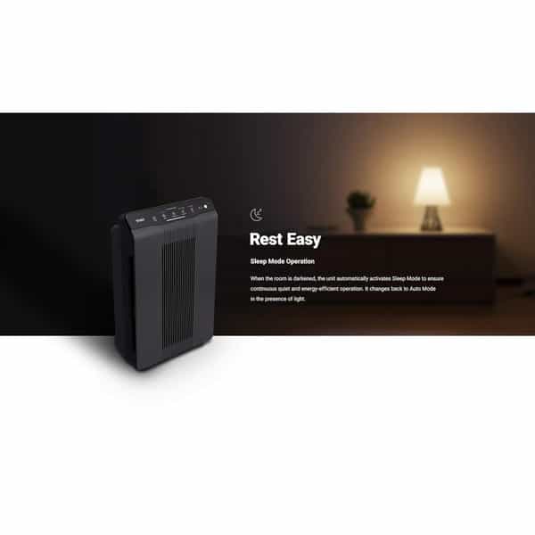 Winix 5500-2 Air Purifier Plasmawave And Odor Reducing Washable Aoc Carbon Filter (Black) 1 No's