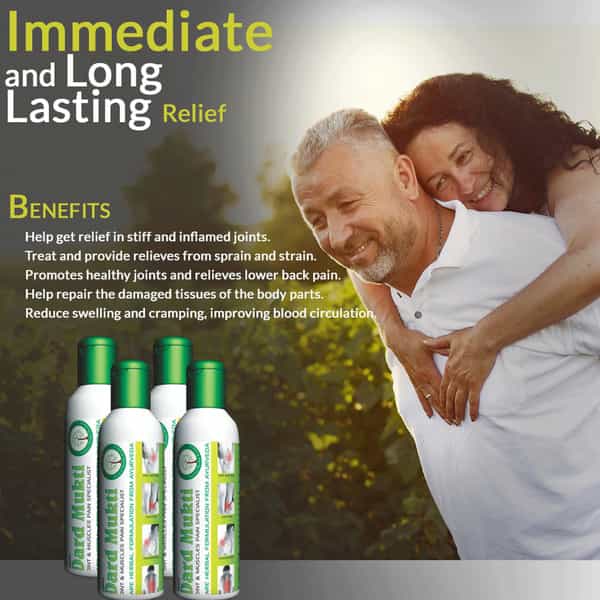 Deemark Dard Mukti Oil 800Ml For Joint & Muscles Pain Cramp Cervical Arthritis Joints &Twitching