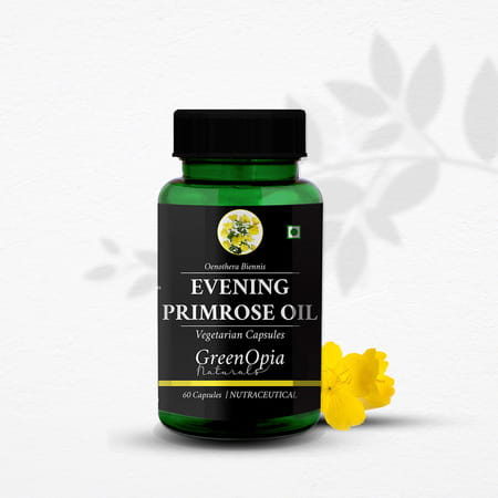 Greenopia Evening Primrose Oil 60 Liquid Filled Vegetarian Capsules