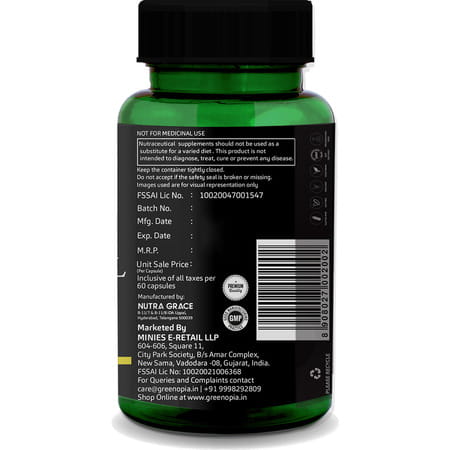 Greenopia Evening Primrose Oil 60 Liquid Filled Vegetarian Capsules