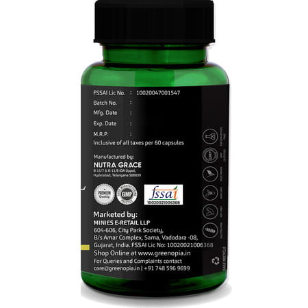 Greenopia Evening Primrose Oil 60 Liquid Filled Vegetarian Capsules