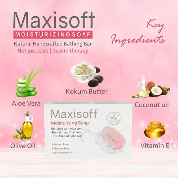 Maxisoft Moisturizing Soap | 75 Gm | Pack Of 4