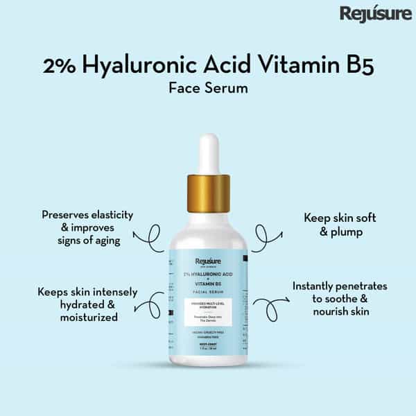 Rejusure 2% Hyaluronic Acid + Vitamin B5 Facial Serum 30Ml