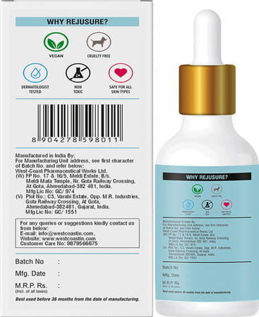 Rejusure 2% Hyaluronic Acid + Vitamin B5 Facial Serum 30ml