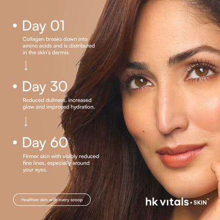 Hk Vitals Skin Radiance Collagen Supplement With Biotin | Orange | 100 G