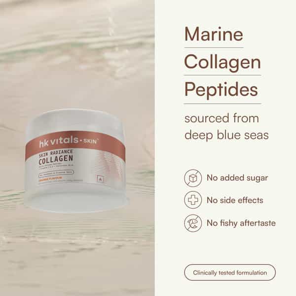 Hk Vitals Skin Radiance Collagen Supplement With Biotin | Orange | 100 G