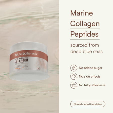 Hk Vitals Skin Radiance Collagen Supplement With Biotin | Orange | 100 G