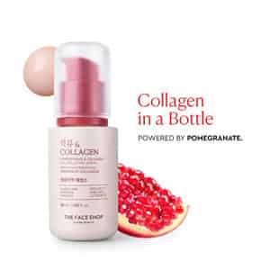 The Face Shop Pomegranate & 10% Collagen Serum Best Anti Aging Korean Serum | Hyaluronic Acid - 30ml