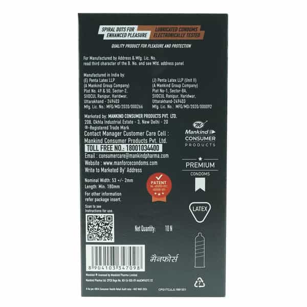 Manforce King Dots 1572 Dots Condoms 10 No's