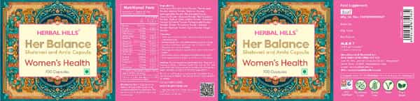 Herbal Hills Her Hormonal Balance Help Reduce Menstrual Discomfort 900 Capsule