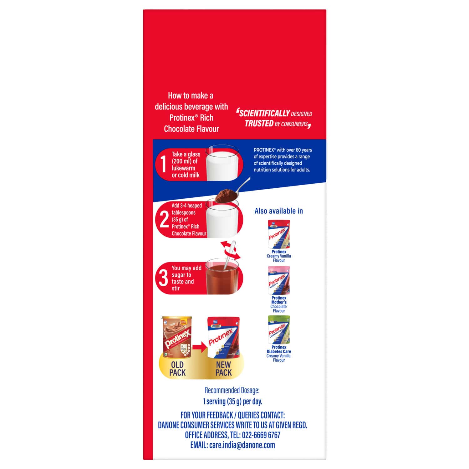 Buy PROTINEX HEALTH AND NUTRITIONAL POWDER FOR ADULTS RICH CHOCOLATE