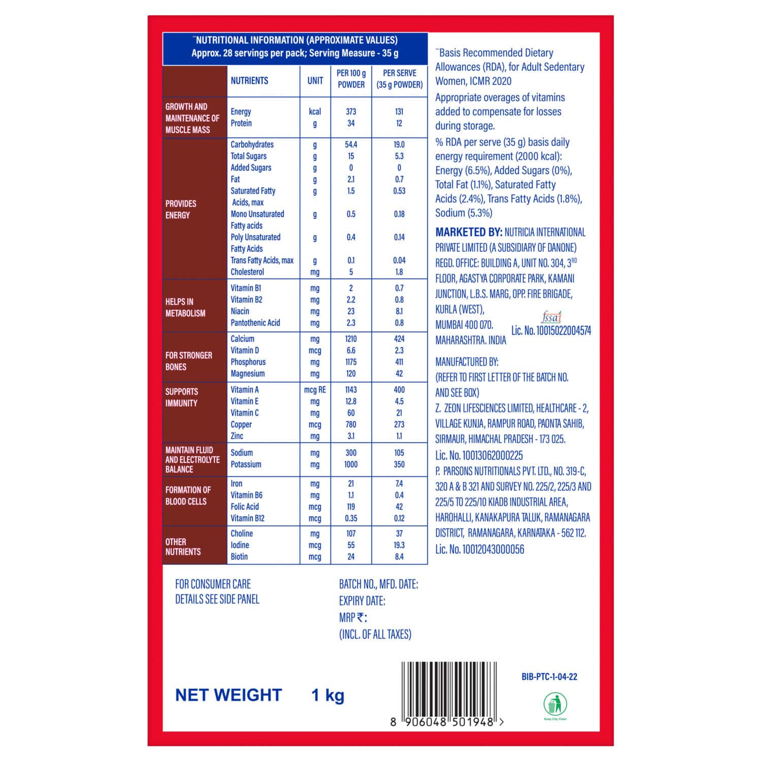 Buy PROTINEX HEALTH AND NUTRITIONAL POWDER FOR ADULTS RICH CHOCOLATE