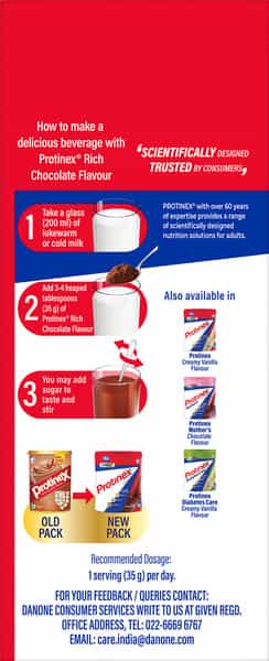Protinex Health And Nutritional Powder For Adults Rich Chocolate Flavor Sugar Free Refill Of 1Kg