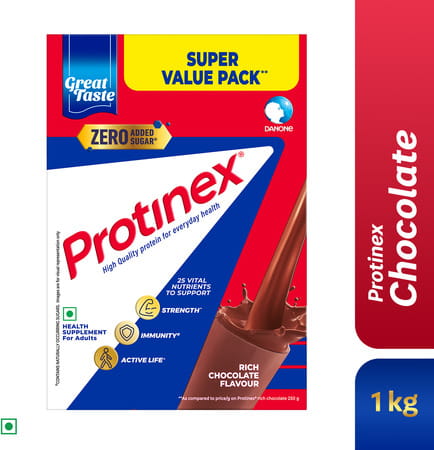 Protinex Health And Nutritional Powder For Adults Rich Chocolate Flavor Sugar Free Refill Of 1kg