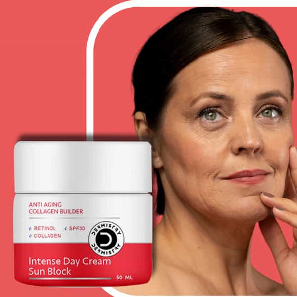 Dermistry Anti Aging Collagen Boost Retinol Spf 30 Moisturizer Day Face Cream For Fine Lines Wrinkle