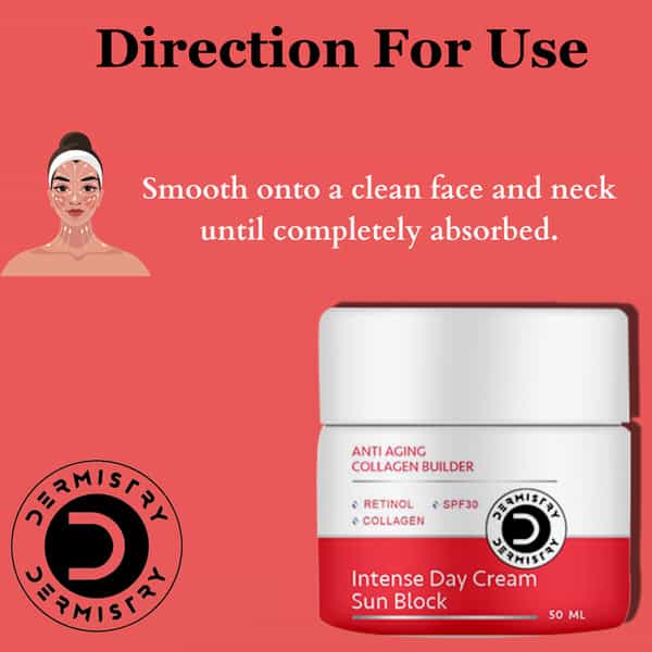 Dermistry Anti Aging Collagen Boost Retinol Spf 30 Moisturizer Day Face Cream For Fine Lines Wrinkle