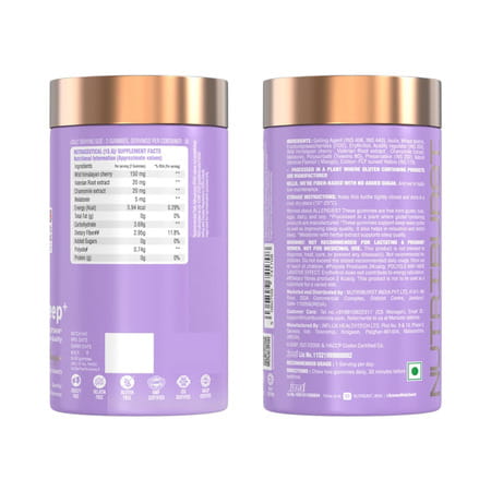 Nutriburst Serene Sleep Gummies For Quality Sleep & Stress Reduction With Melatonin (120 Gummy)