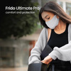 Frido Ultimate Pro Copper Mask|Metallic Gray|Nose Clip|Washable|Imported|Medium Size (Pack Of 4)