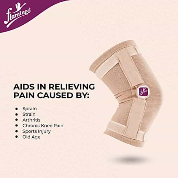 Flamingo Hinged Knee Cap Support Brace Sleeves | Size-Xl