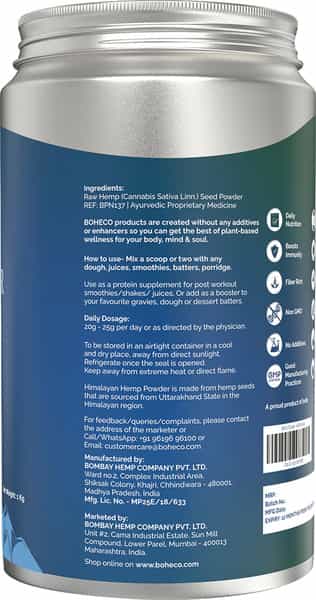 Boheco Himalayan Hemp Powder - Grounded Hemp Seeds - 1 Kg