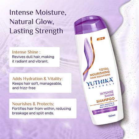 Yuthika Naturals Total Nourishing Hair Solutions Shampoo Intense Shine 180ml