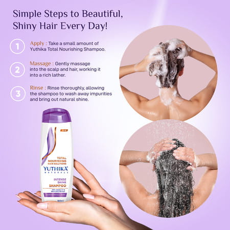 Yuthika Naturals Total Nourishing Hair Solutions Shampoo Intense Shine 180ml