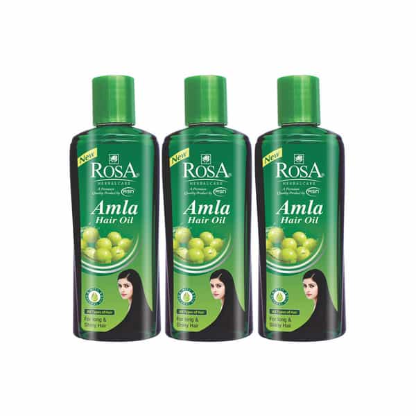 Rosa Amla Hair Oil For Strong | Long | Thick Hair I Nourishes Scalp I Control Hair Fall I 3 - 100Ml