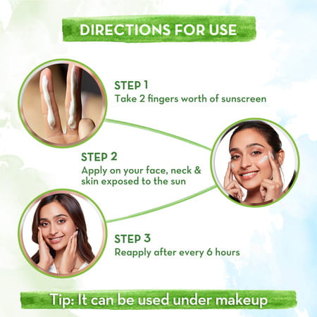 Mamaearth Rice Water Dewy Sunscreen With Rice Water & Niacinamide 50g
