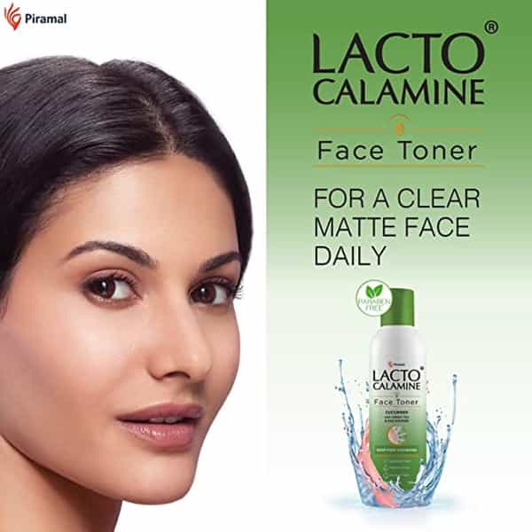 Lacto Calamine Cucumber Face Toner. For Oily And Acne Prone Skin - 120 Ml X Pack Of 10